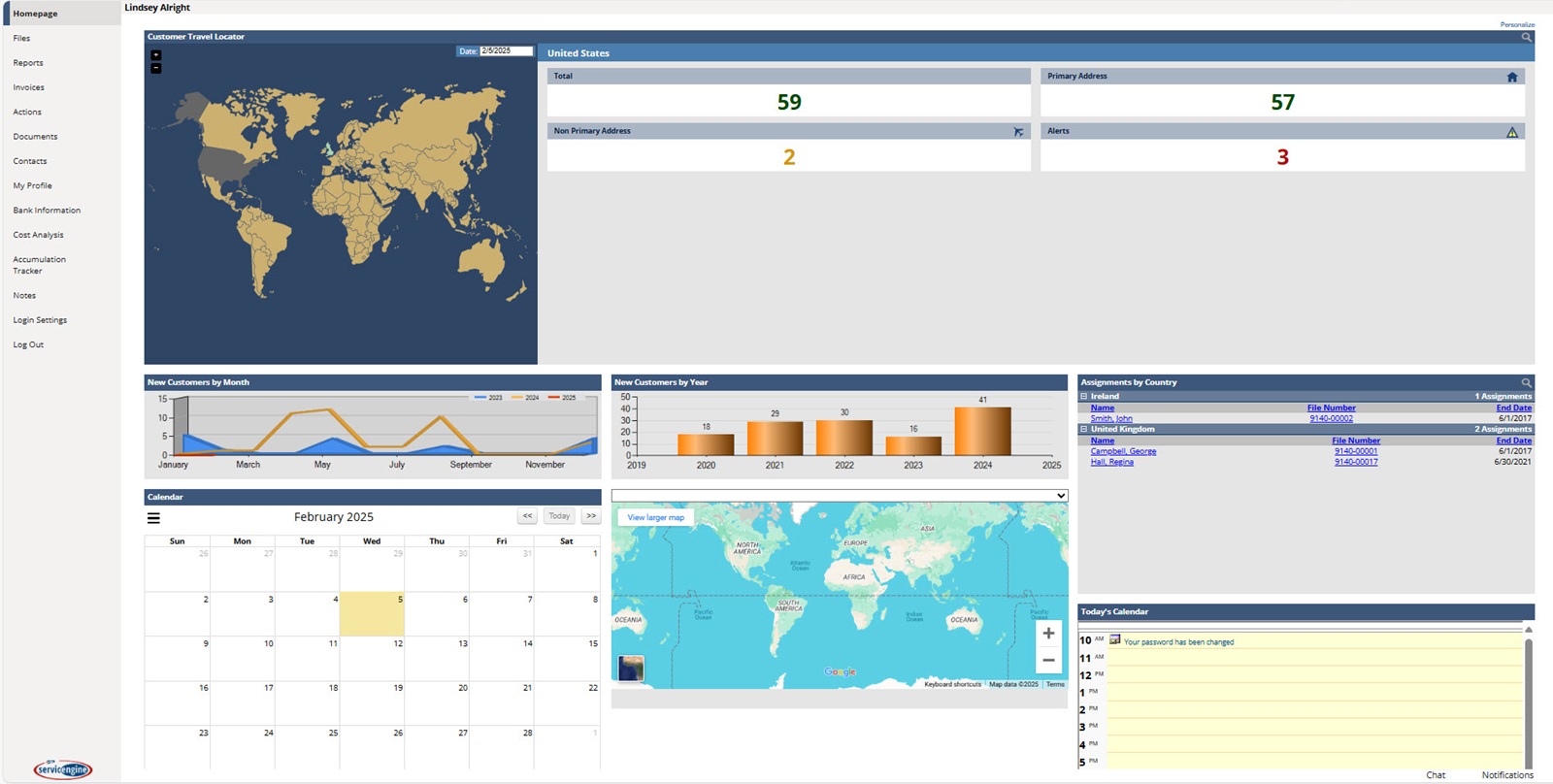 Servicengine software for relocation management companies