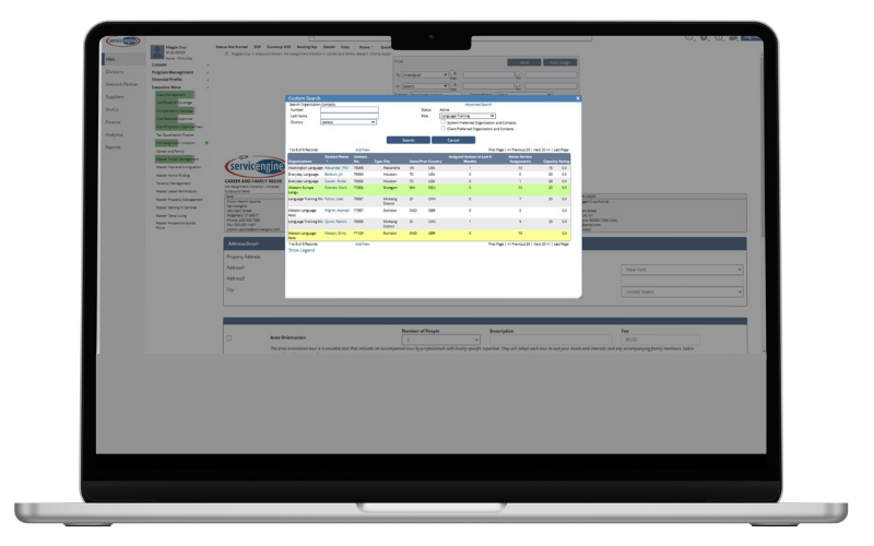 Servicengine is relocation software for supplier partners